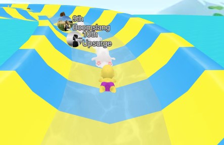 Aquapark game – sliding down colorful water slides