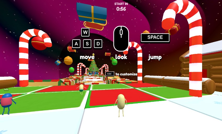 LOLBeans: Colorful multiplayer obstacle racing game inspired by Fall Guys chaos