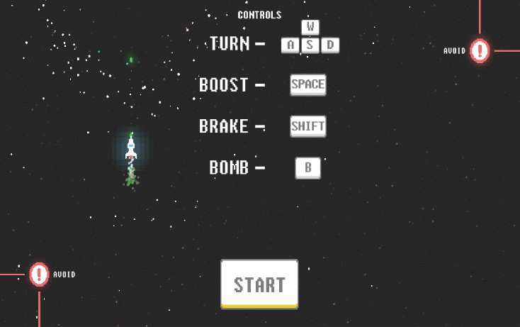 Spaceship dodging enemy fire in Retro Blaster arcade shooter
