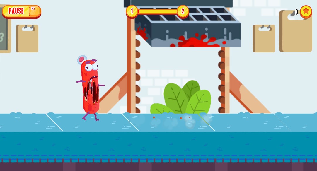 Endless running game with time-based controls